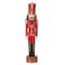Haute Decor 37" Dark Red & Gold Decorative Christmas Nutcracker